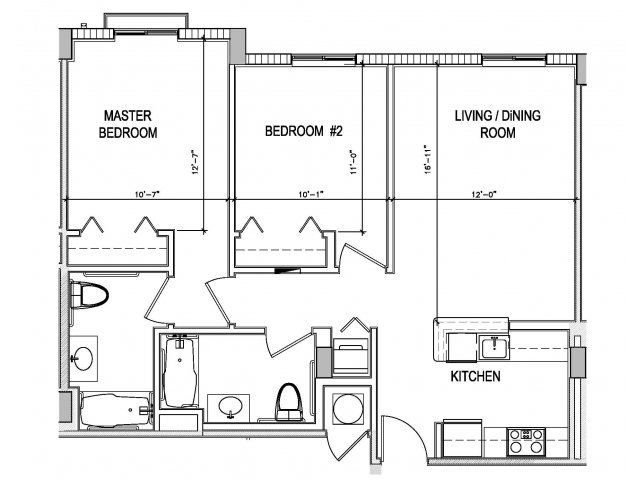 2BR / 2BA - Esmeralda Bay Apartments