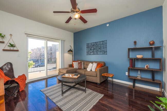 1BR, 1BA - 646SF - Living Room - San Isidro - Washer/Dryer Included