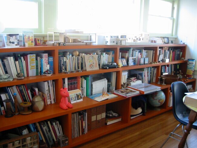 living room bookcase - 4741 Ellenwood Dr