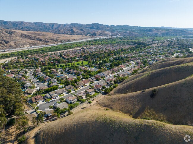 Homes in Yorba Linda have beautiful views of the hillside.