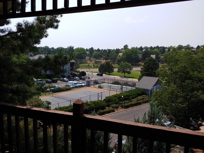 Vista desde la terraza hacia un pequeño parque urbano. - 17652 E Loyola Dr