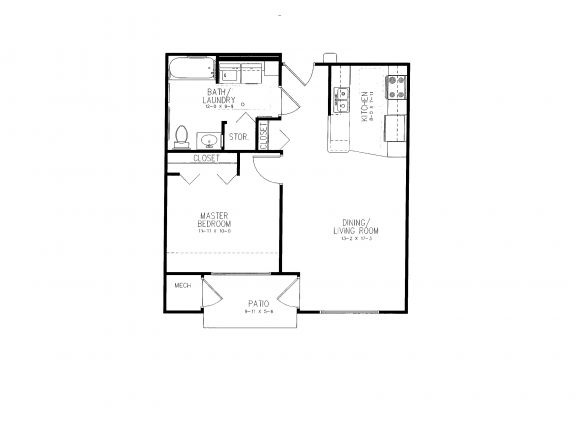 1HAB/1BA - Sawmill Senior Estates