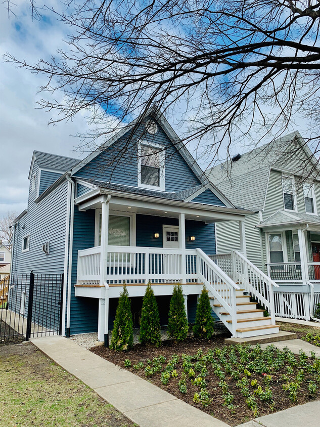 Property street view; front yard fence since added - 4326 N Central Park Ave