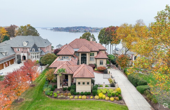 A Spanish style, lake front home on Lake Norman in Mooresville.