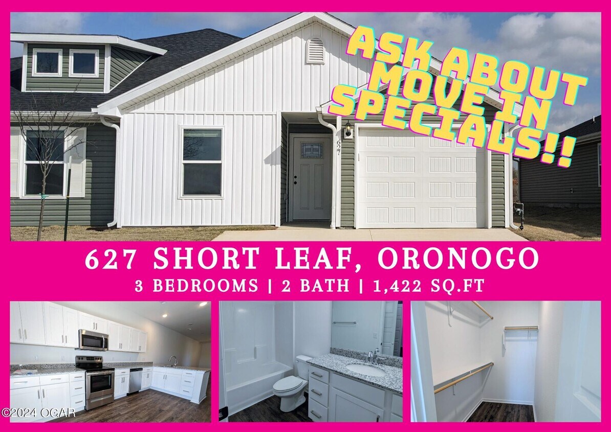 627 Short Leaf, Oronogo, MO 64855 Condo for Rent in Oronogo, MO