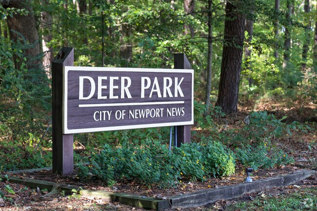 The entrance to Deer Park in Newport News.