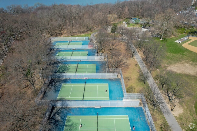 Seton Parks' Playgrounds has five full tennis courts for Riverdale residents to enjoy.