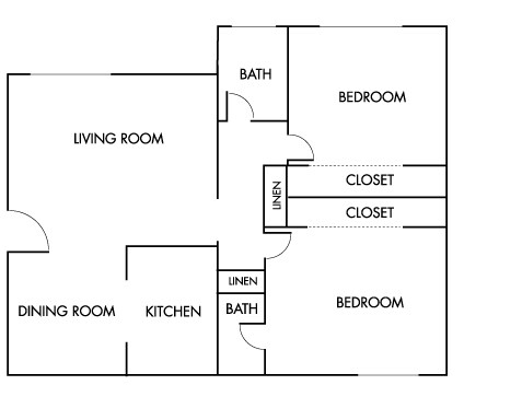 2BR/2BA - The Greencliff Apartments