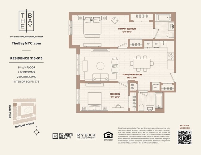 Unit #313 Floorplan - The Bay