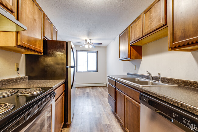 2091 Building - 2BR, 1BA - 1000SF - Kitchen and Dining Room - Silver Bell Apartments