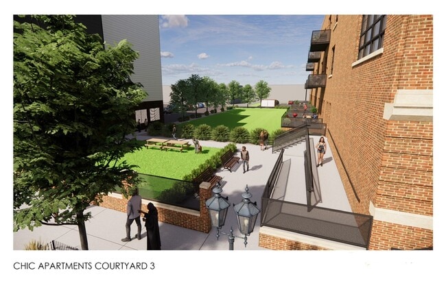 Vista al patio - Chic Apartments