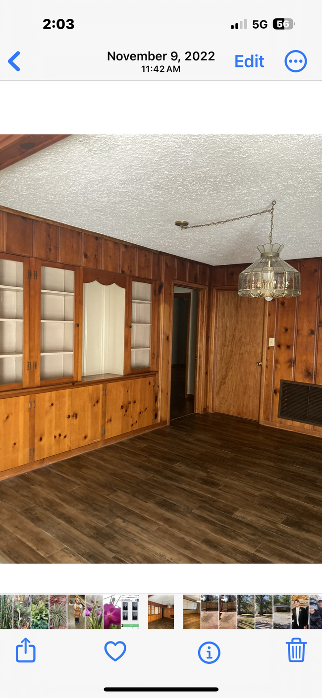 Dining room with built in china cabinet - 4447 N Gloster St