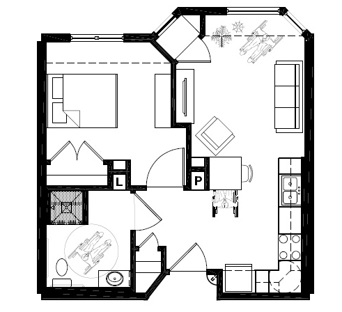 1BR/1BA - Kingsley Commons