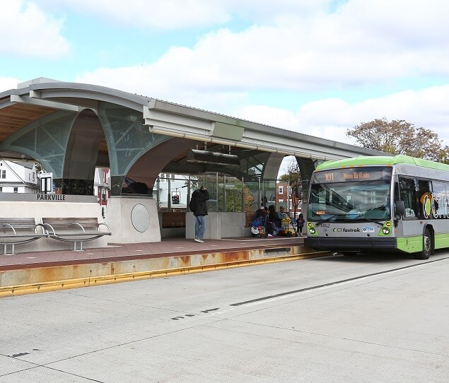 The CTfastrak is the first bus rapid transit system in the state