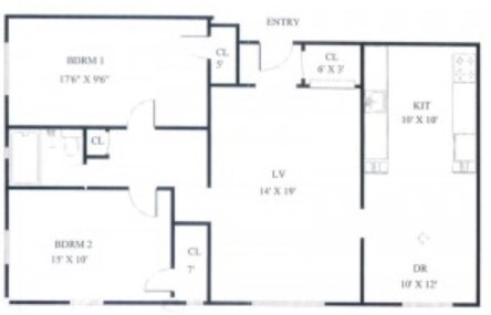 Middlehurst Apartments – Middlehurst: 2 Bed 1 Bath - Upgraded
