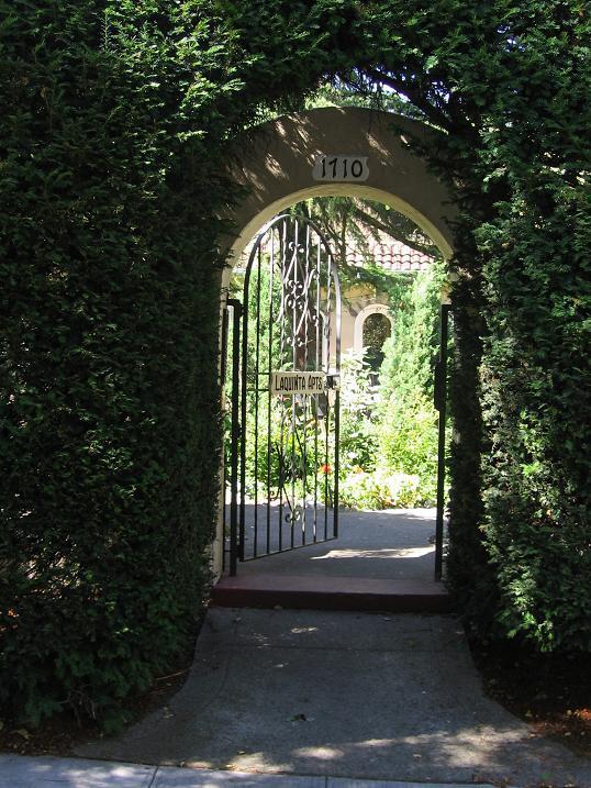 This is the entry gate to the courtyard - 1710 E Denny Way