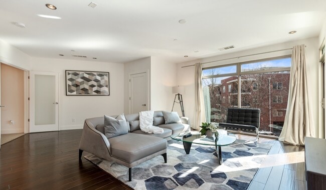 Apartment homes feature oak-plank wood flooring - 1045 On The Park Apartment Homes