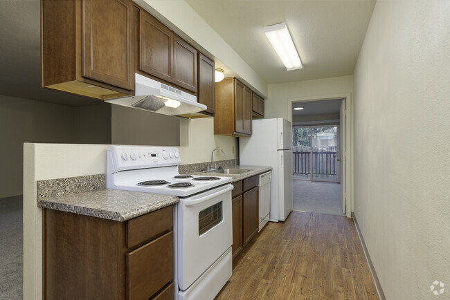 2BR, 1BA - 726SF Kitchen - Raleigh Firs