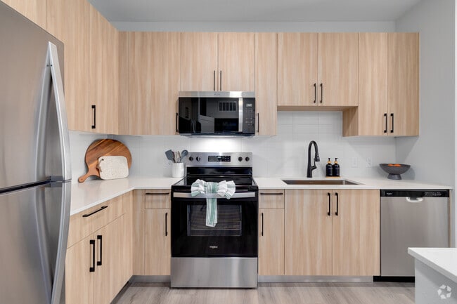 A1 - 1HAB, 1BA - 740SF - Cocina - The Winslow Residences