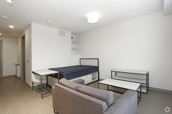 STUDIO - 443SF - SLEEPING/LIVING AREA - 101 Center