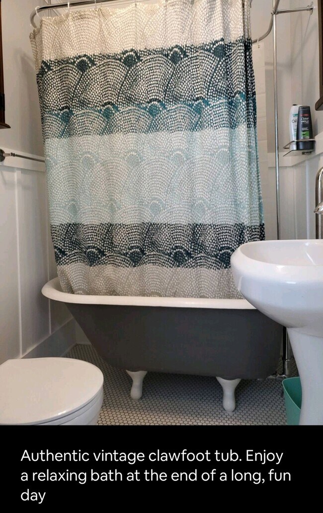 Authentic clawfoot bathtub from 1920. - 703 Bay Ave