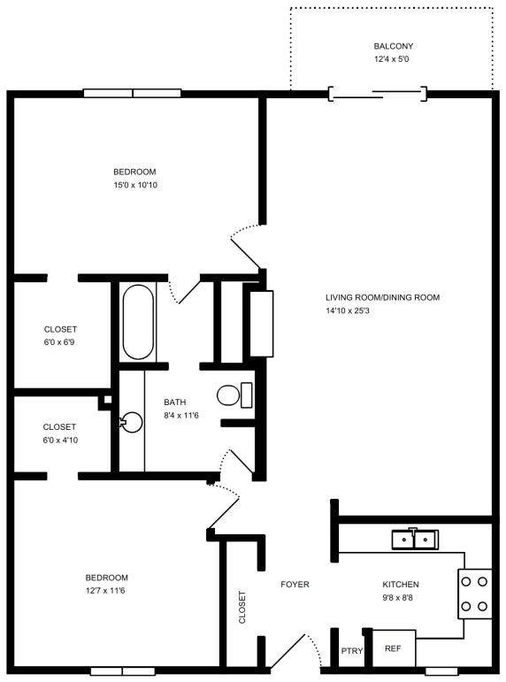 B2 Floorplan - 7111 Hillcroft Ave