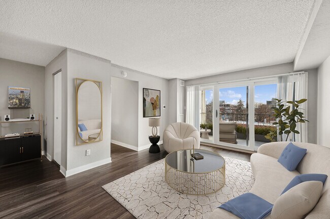 Premier II 1x1 Living Room - Arrive 800 Penn