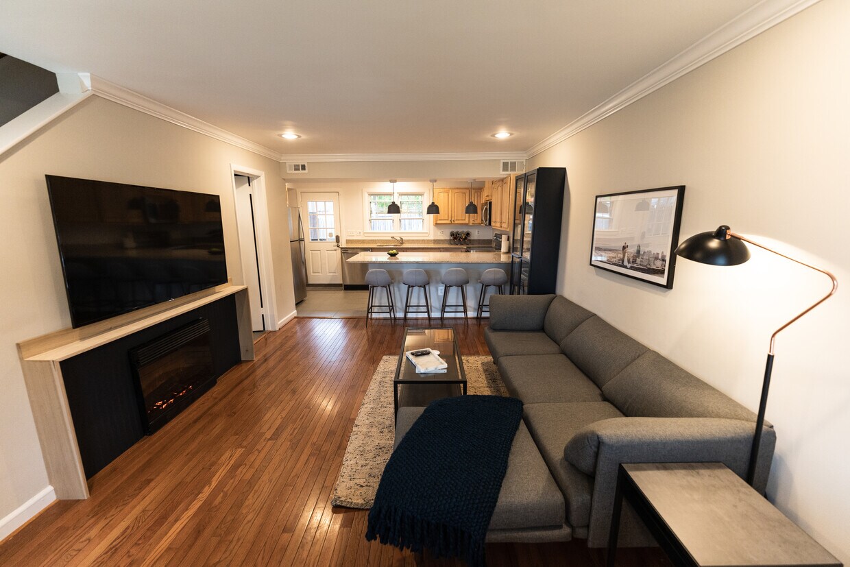 Living Room & Kitchen - 202 S Virginia Ave