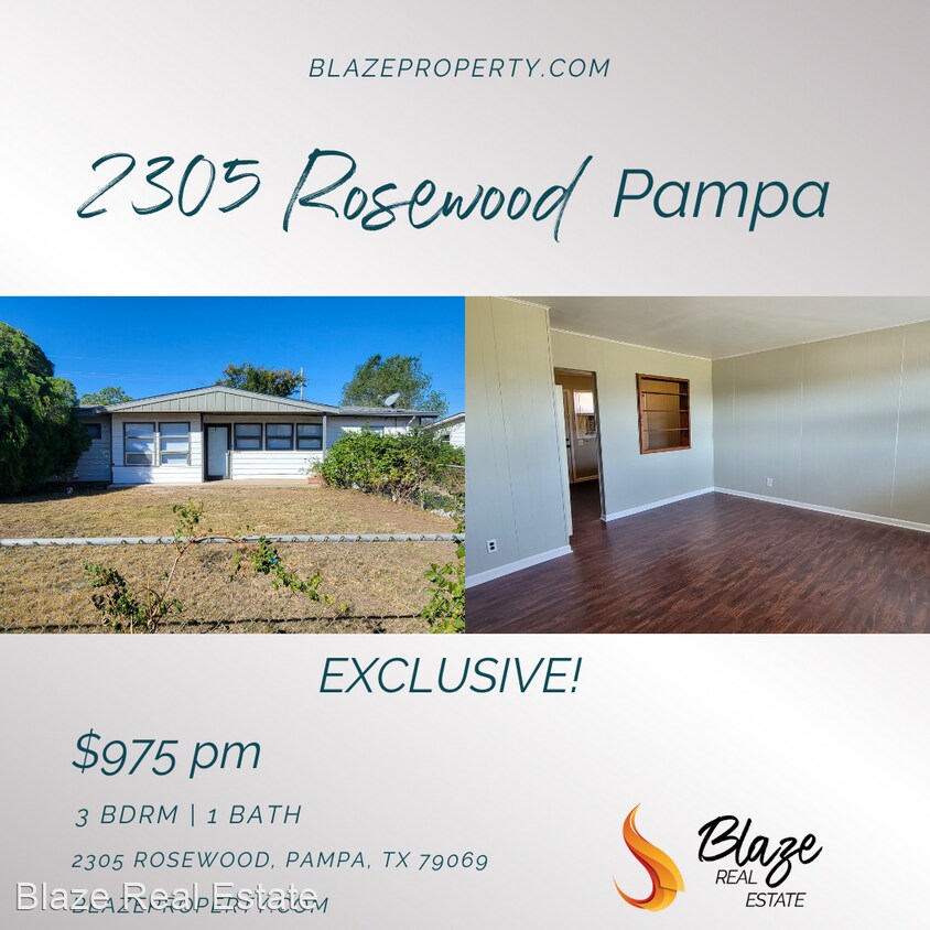 3 br, 1 bath House 2305 Rosewood House Rental in Pampa, TX