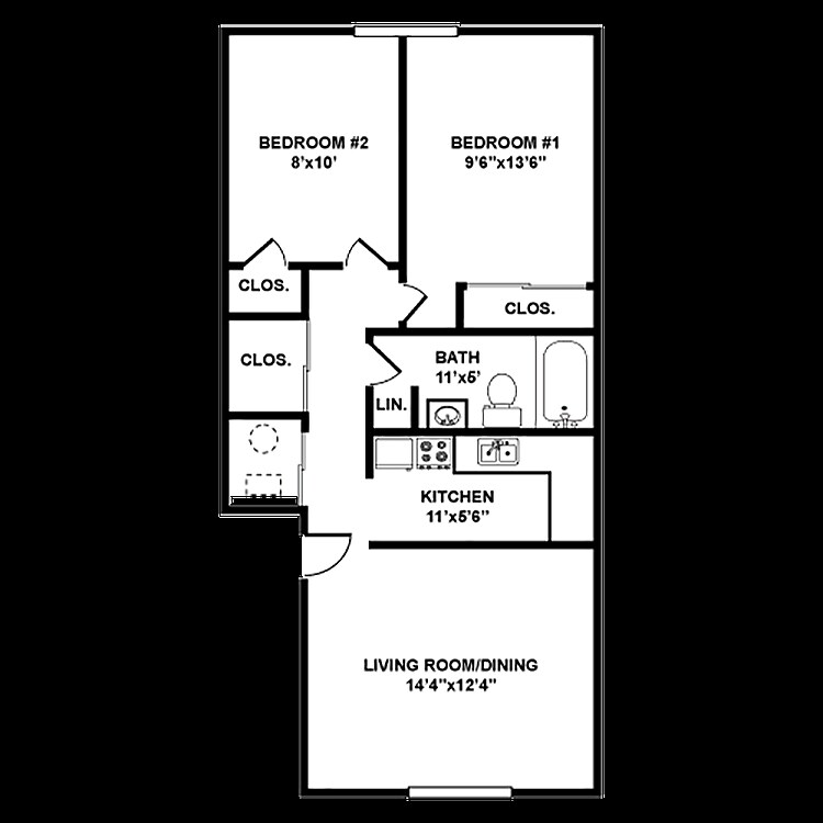 2HAB/1BA - Jaycee Manor Apartments