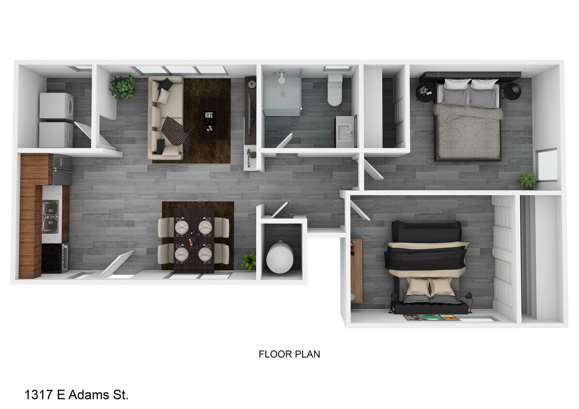 Floorplan - 1317 E Adams St