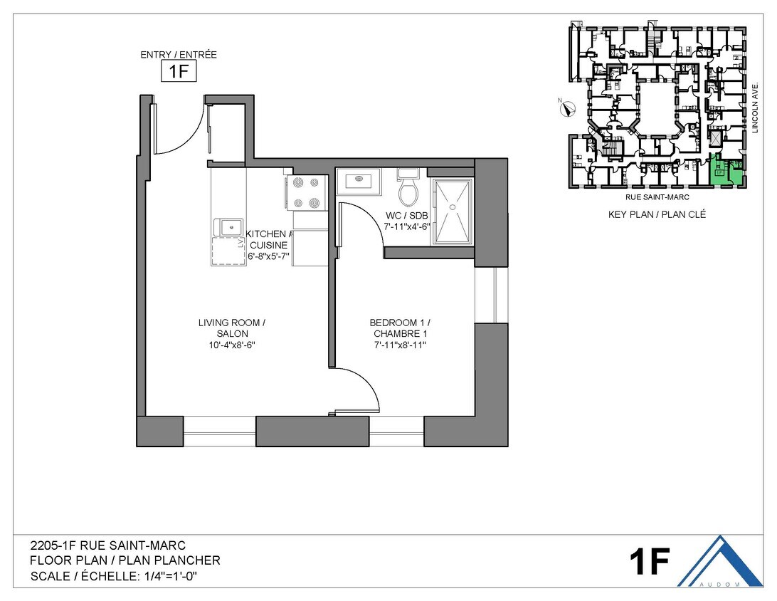 2205 Rue St Marc Unit 1F, Montréal, QC H3H 2G9 Apartment for Rent in