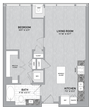 1 Bed 1 Bath-A1.2