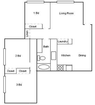 3HAB/1BA - Woodside Village