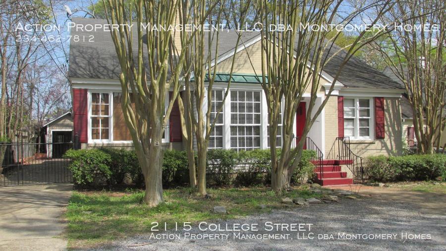 2115 College St, Montgomery, AL 36106 House Rental in Montgomery, AL