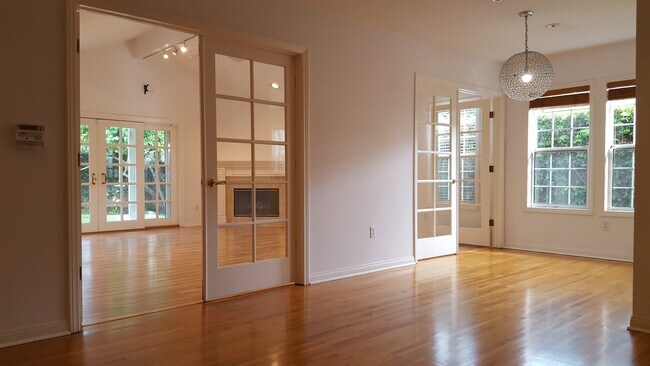 French doors from living room, dining room, family room - 12900 Rose Ave