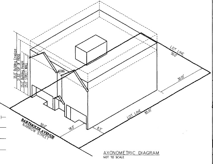 Axonometric Diagram - 789 Bartholdi St