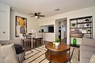 1BR Living Room - Bay City Flats