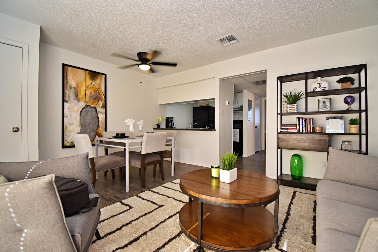 1HAB, sala de estar - Bay City Flats