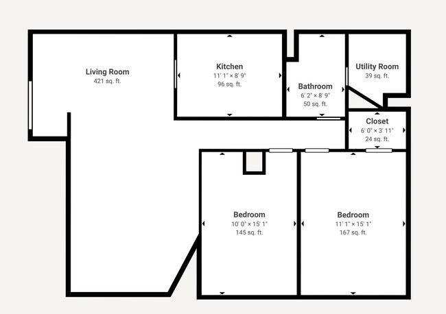 Plano de planta - Cottonwood Creek Apartments