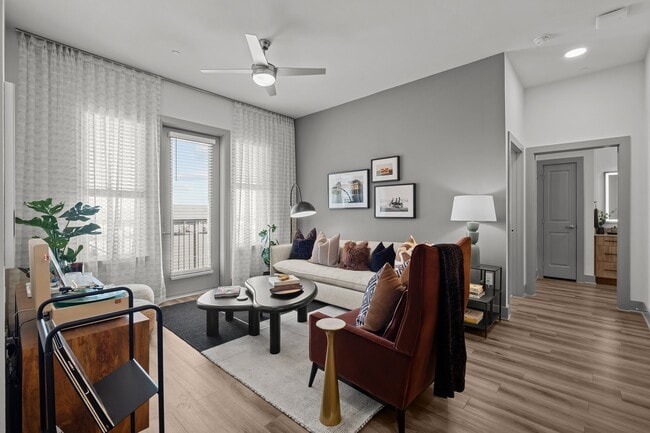 2BR, 2BA - 1,080SF - Living Room - Jefferson Grandscape