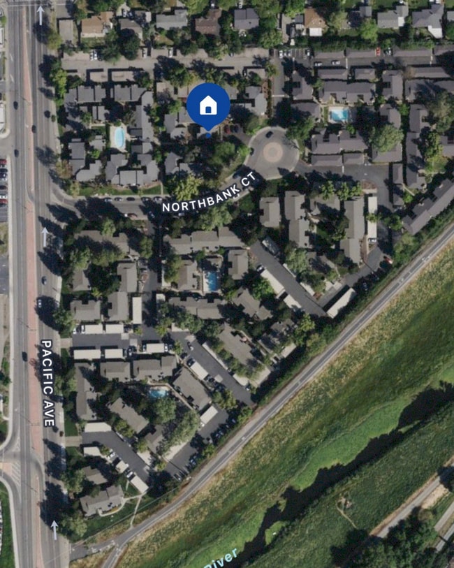 Vista del mapa aéreo - 4332 Pacific Ave