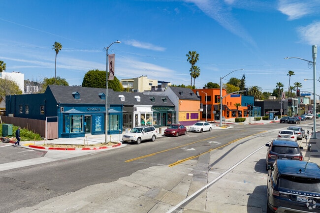 There are cute colorful boutiques on Melrose in West Hollywood, CA.