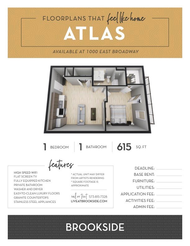 Brookside Downtown Apartments in Columbia, MO