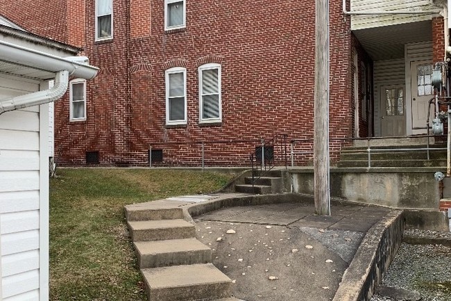 Stairs from Parking lot to Building - 510 Main St