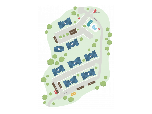 Mapa del complejo - Woodlands at Capital Way