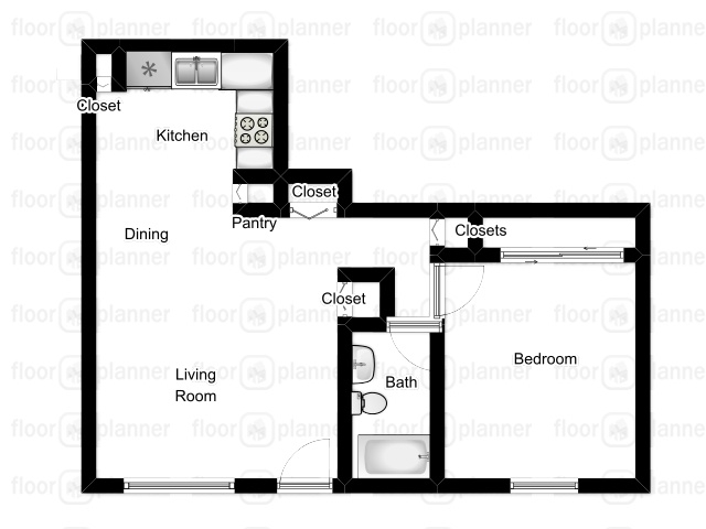 1BR/1BA - Summerhill Apartments