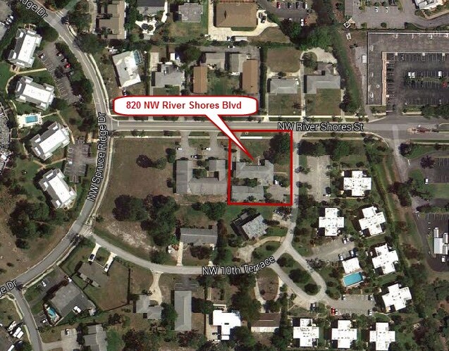 Aerial Photo - 820 NW River Shores Blvd