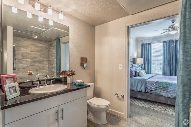 1BR, 1BA - 651 SF A1 - Bathroom - McKinney Square