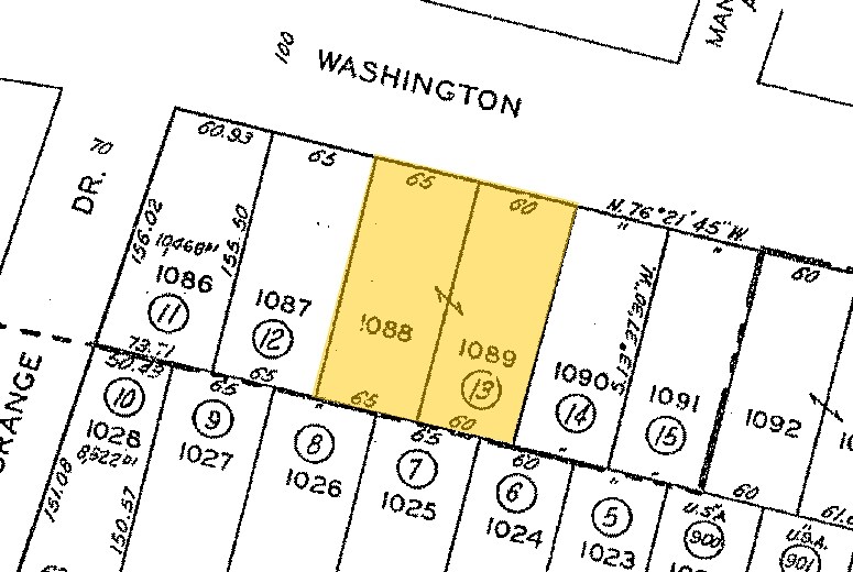 Mapa de la parcela - 5016 W Washington Blvd